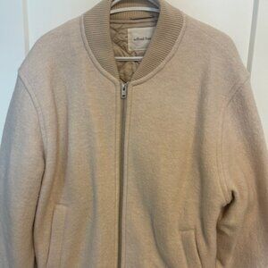 Wilfred Free Cream Wool Bomber